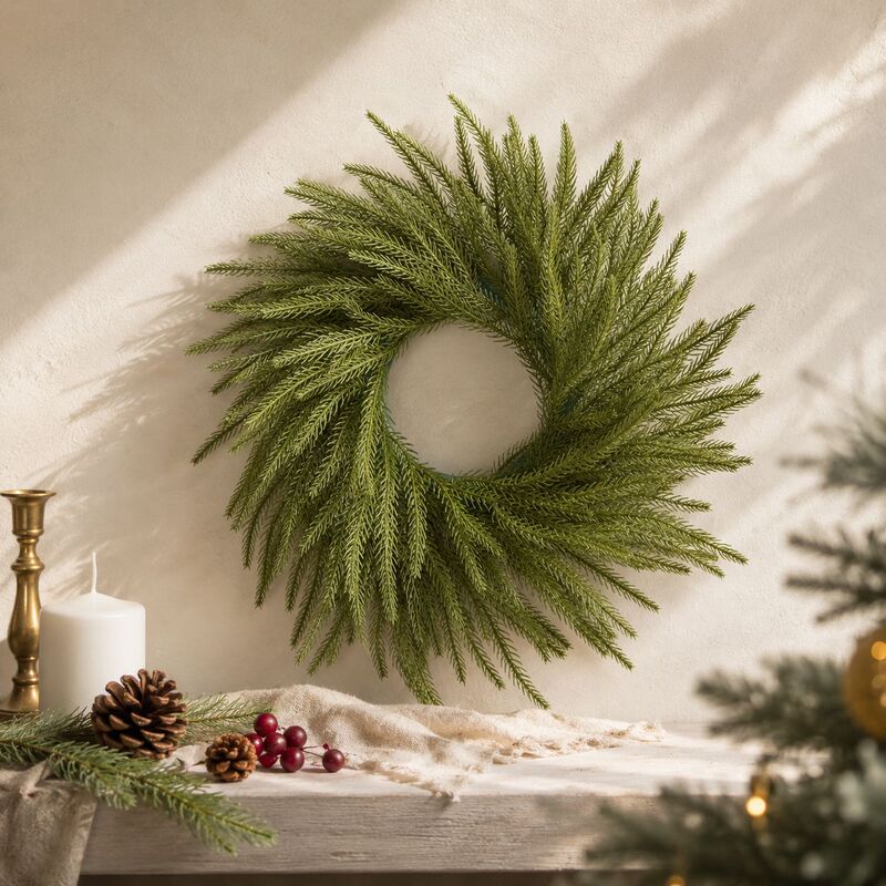 Norfolk pine Christmas decorations garland pendant artificial wild pine cone garland material Christmas photography props Norfolk pine Christmas decorations garland pendant artificial wild pine cone garland material Christmas photography props