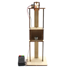 Primary and secondary school students' manual science experiment elevator lift assembly technology small production DIY educational science and education teaching aids