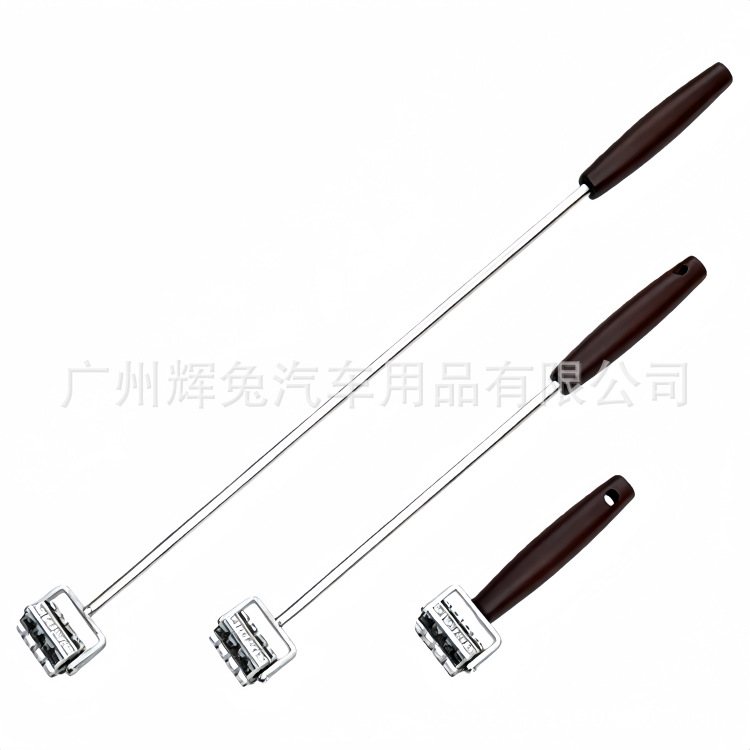 Car audio modified sound insulation pressing tool aluminum roller extended version electroplated metal hand rod crushing shock-resisting tool