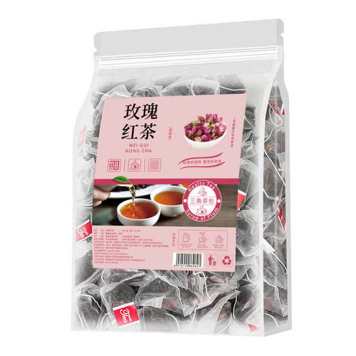 Bulk wholesale and dropshipping of Chenhua Yuan Rose Black Tea Fruit Tea Large-Spec Rose Flavor Tea Triangle Pack