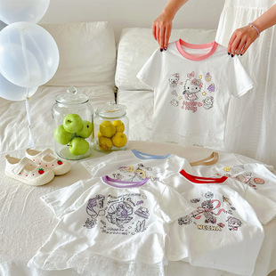 ��Ʒ����ͨ����Ůͯ��׃ˮӡ͸��T��ƴɫ�A�I����Ů����T�����³�