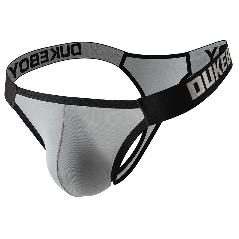 Amazon Foreign Trade Cross-Border Thong Double Thong Ice Silk Sexy Butt-Revealing T-Pants Sexy Bikini Underwear for Men