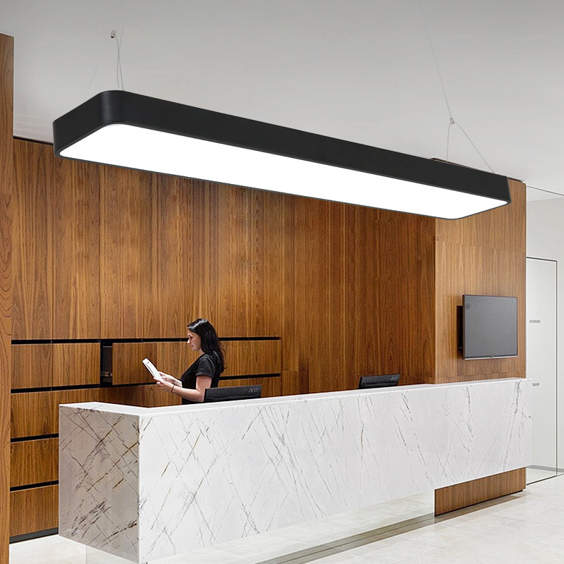 LED Rectangular Office Chandelier Modern Simple Shop Restaurant Strip Light Corridor Lighting Shangchao Engineering Lamps LED Rectangular Office Chandelier Modern Simple Shop Restaurant Strip Light Corridor Lighting Shangchao Engineering Lamps