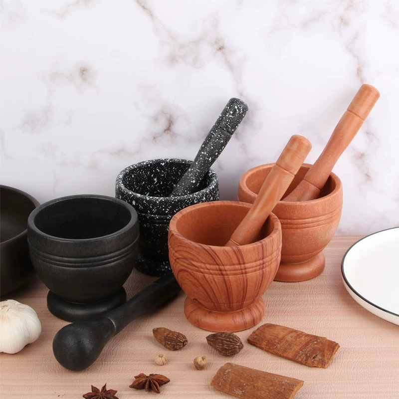 Чесночная пюре Чесночная пресса Ручная домашняя древесная пюре