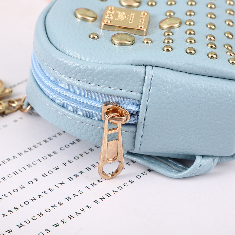 Bolso de las mujeres 2023 nuevo pequeño bolso de La Moneda bolso femenino estudiante todo partido llavero integrado auricular bolsa de la moneda