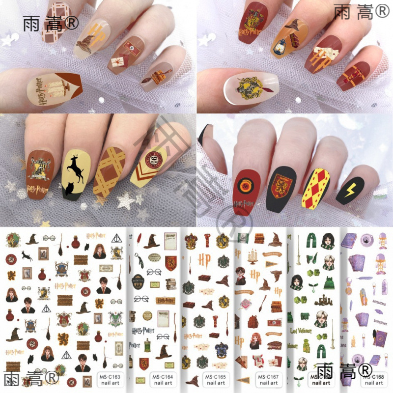 Ms-C Meet Sweet Manufacturer Wholesale Harry Potter Tarot Magic Academy Nail Art Stickers Nails