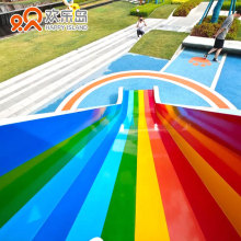 儿童乐园彩虹滑梯无动力游乐设备厂家二次深化大象不锈钢滑梯设计