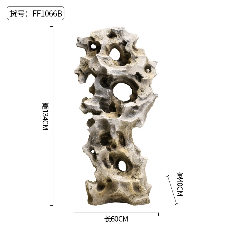 Taihu piedra decoración piso nuevo chino suave decoración interior patio paisaje tiro apoyos decoración simulación Taihu piedra