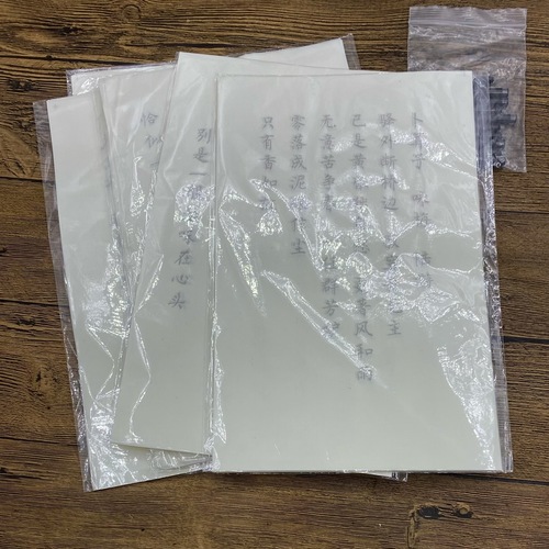 Hairpin small regular script soft pen calligraphy set Children and adults fountain pen style writing brush copying Tang poetry and Song lyrics tracing red rice paper