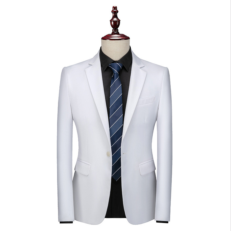 2026 Spring and Autumn New Men's Business Slim Fit Suit Fashion Trend One Button Large Size Wedding Dress Top for Men