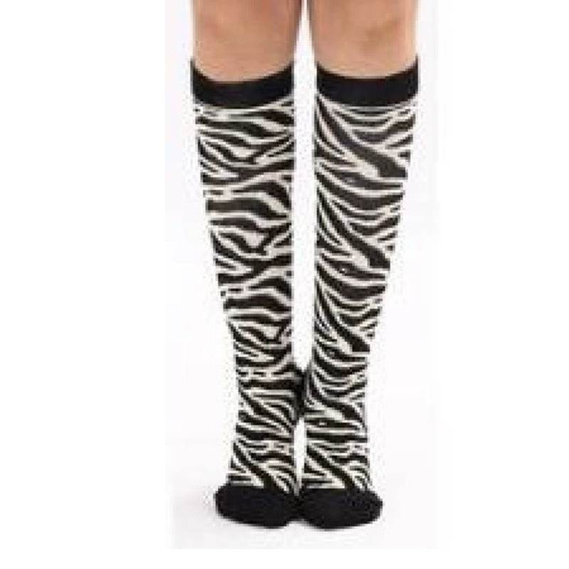 Compression Running Socks, Unisex Jacquard Knee-High Socks, Multiple Patterns, S/M & L/XL