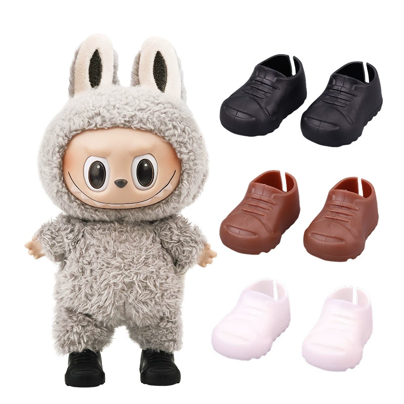 Новые туфли Labubu 17 см, туфли для куклы Labubu, подвеска для куклы, аксессуары для куклы, ботинки, повседневная обувь для переодевания