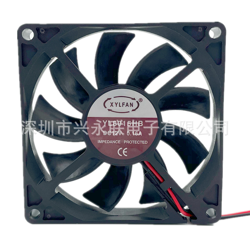 供应深圳兴永联直流风机DC80*80*15mm散热风扇超值性价YL8015