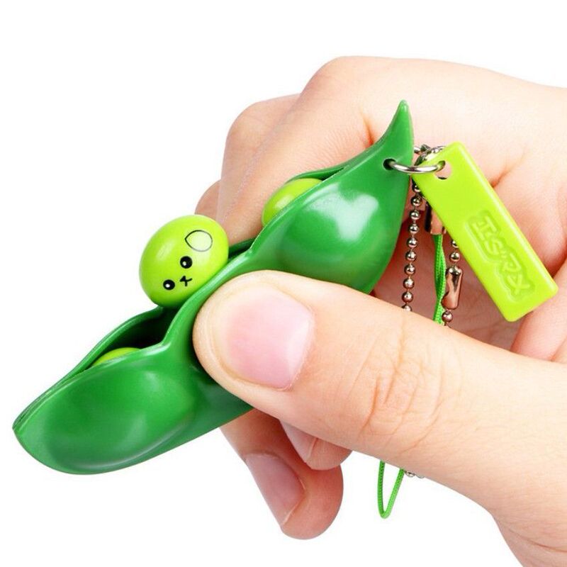 Cross-border squeeze edamame, endless boredom with edamame squeezing, squeeze fun to relieve stress, edamame pendant, pea pod stress-relief toy Cross-border squeeze edamame, endless boredom with edamame squeezing, squeeze fun to relieve stress, edamame pendant, pea pod stress-relief toy