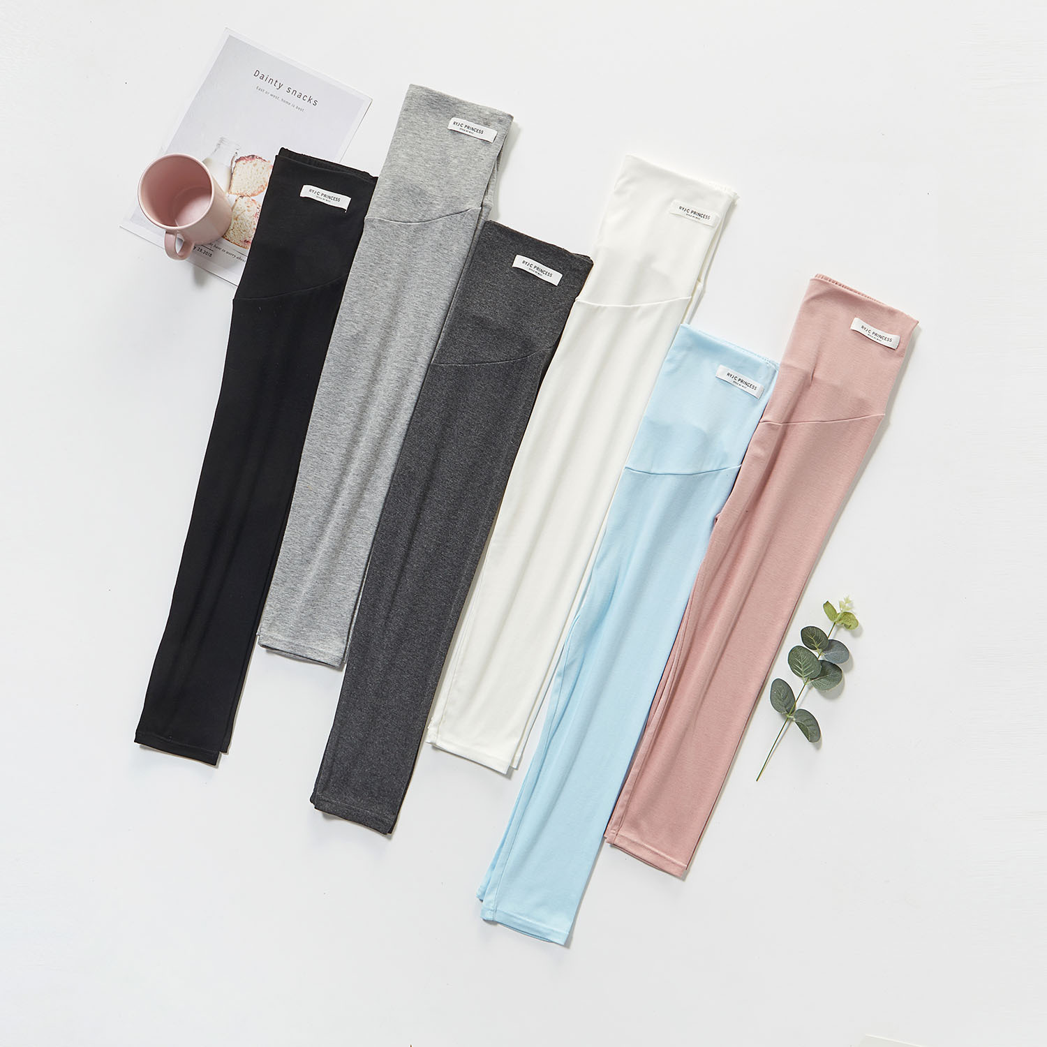 2026 Spring/Summer Hot-Selling Modal Thin Maternity Leggings, Seven-Quarter Length Belly Support Maternity Pants for Outerwear