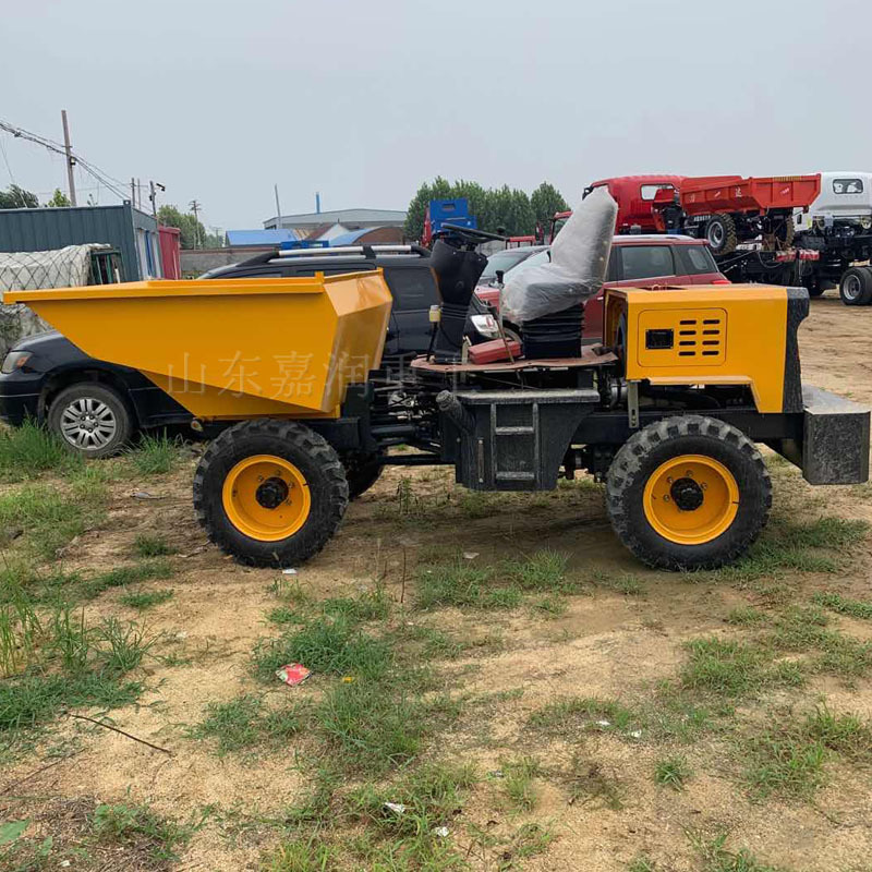 柴油全液压大翻斗车 25马力四驱工程运输车 渣土砂浆前卸翻斗车