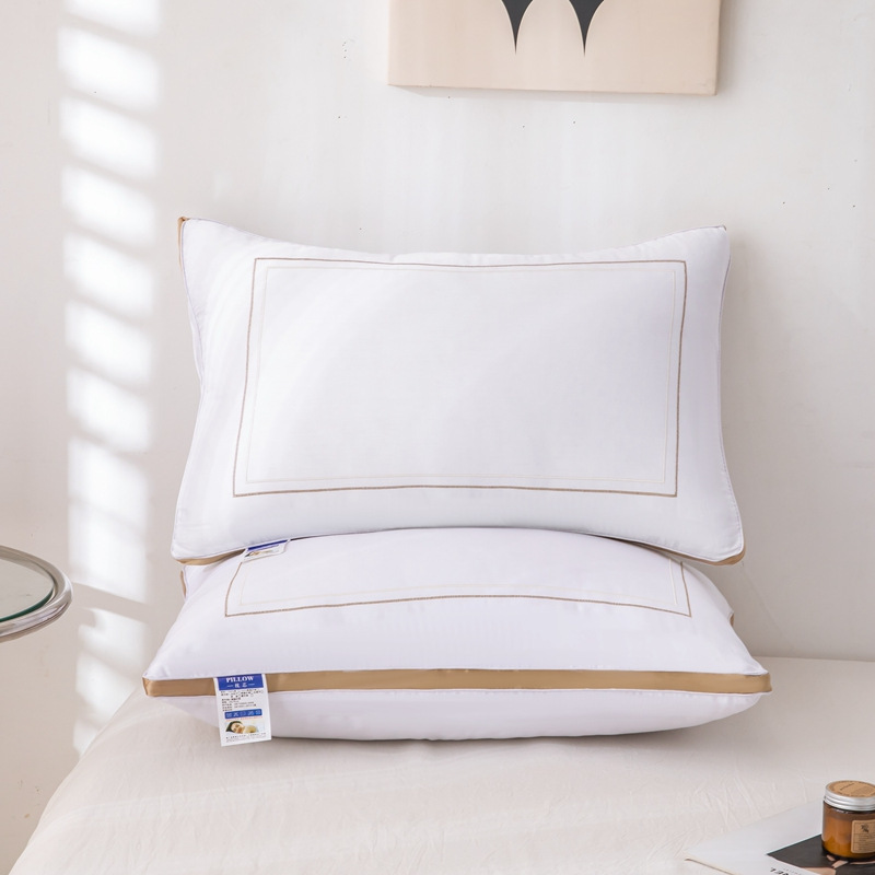 批发枕头五星酒店枕芯家用宿舍学生pillow成人专用加厚护颈高枕头|undefined