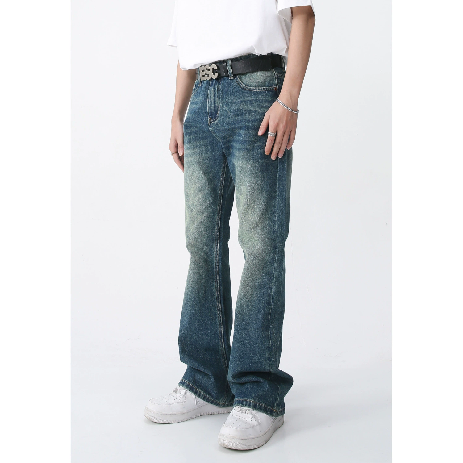 Мужские узкие джинсы (MTLCLOTHES) ретро-истертые джинсы, Cleanfit 2–10 размеров