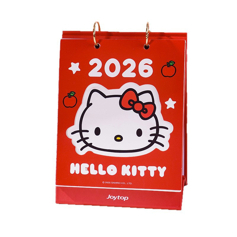 悦木凯蒂猫2025新款台历学生备忘录办公室卡通桌面摆件小台历|undefined