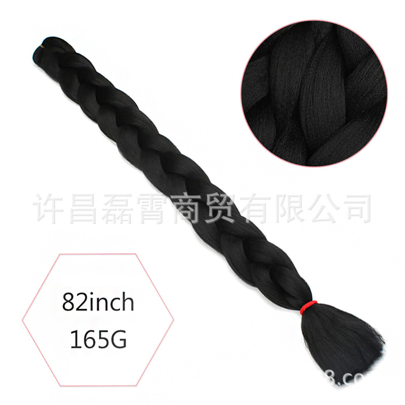 Xuchang Factory 165g Ultra braid color fibra química trenza cabello trenzado sucio trenza