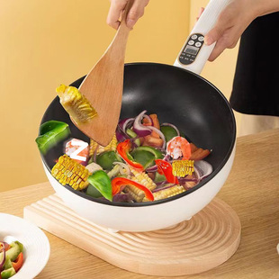 Electric Wok Household Large Capacity Intelligent Integrated Stir-frying Multi-functional Non-stick Pan Electric Cooking Pot High Power Hot Pot