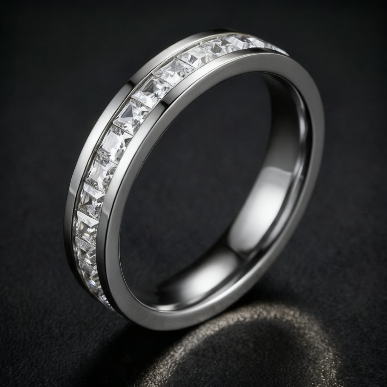 Anillo de acero inoxidable, nicho femenino, lujo ligero de alta gama, sin decoloración, oro rosa, diseño de gypsophila, joyería femenina