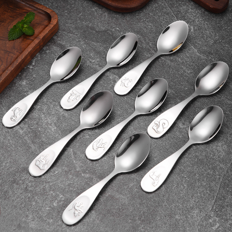In-Stock Stainless Steel Twelve Zodiac Sign Spoon Set for School, Home, Restaurant, Fast Food, Small Spoons, Picnic Cutlery In-Stock Stainless Steel Twelve Zodiac Sign Spoon Set for School, Home, Restaurant, Fast Food, Small Spoons, Picnic Cutlery
