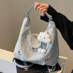 Small capacious shoulder bag, design universal backpack, one-shoulder bag