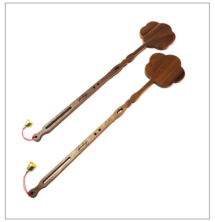 Walnut Wood Spanking Paddle for Couples, Pink Flirting Prop, TPE Accent — detail image 29