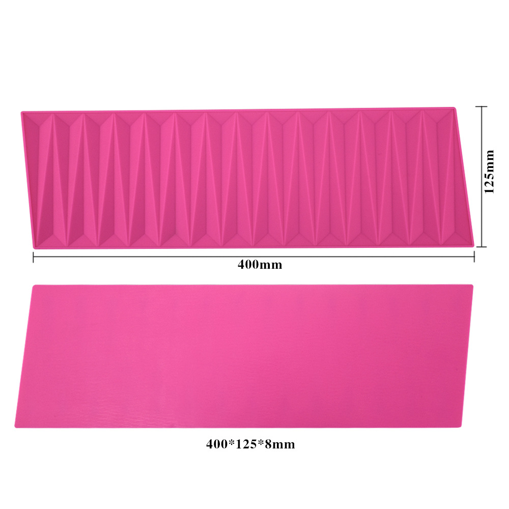 Nueva gema diamante patrón impresión molde borde molde DIY fondant encaje pad pastel decorativo molde de silicona