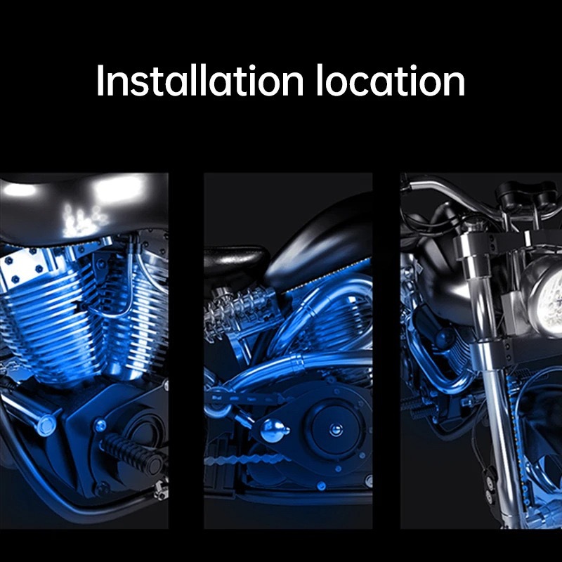 Motorcycle Ambient Light Rgb Colorful Decorative Light Music Rhythm Light Led Car Voice-Controlled Smart Voice-Controlled Light App