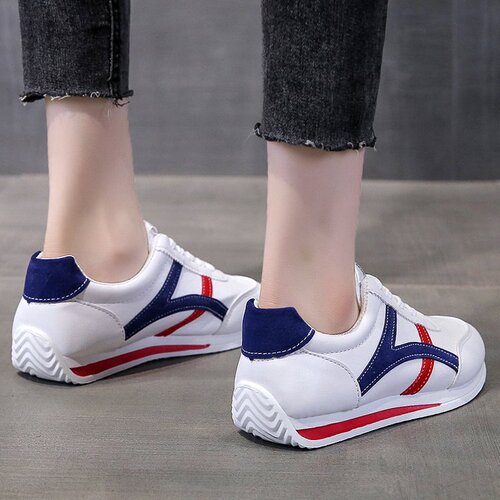 2025 Summer Laced Casual Sports Shoes with Soft Sole, Versatile Gengang Shoes, Large Size Student Running Shoes