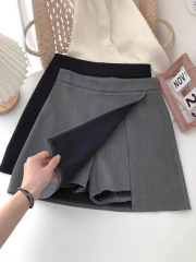 スーツの半身のスカートの女性の春秋の新型のナシの形の体つきはヒップのスカートを包みます。