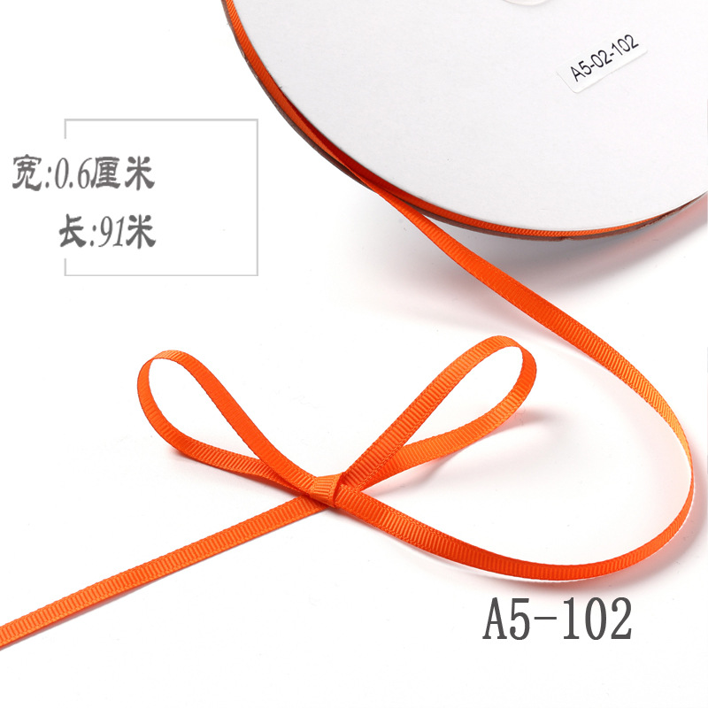 6mm de alta densidad costilla cinta DIY cinta colgante grano etiqueta marcador caja de regalo embalaje arco ropa hilo cinta