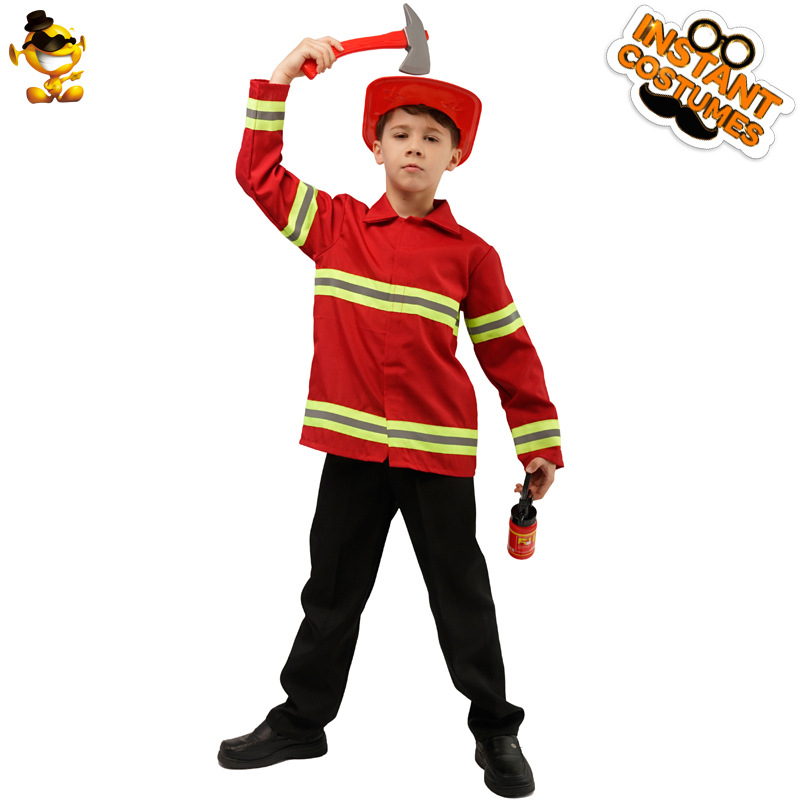 Disfraces Cosplay ropa de rendimiento de la etapa Cosplay niño pequeño bombero ropa de distribución al por mayor
