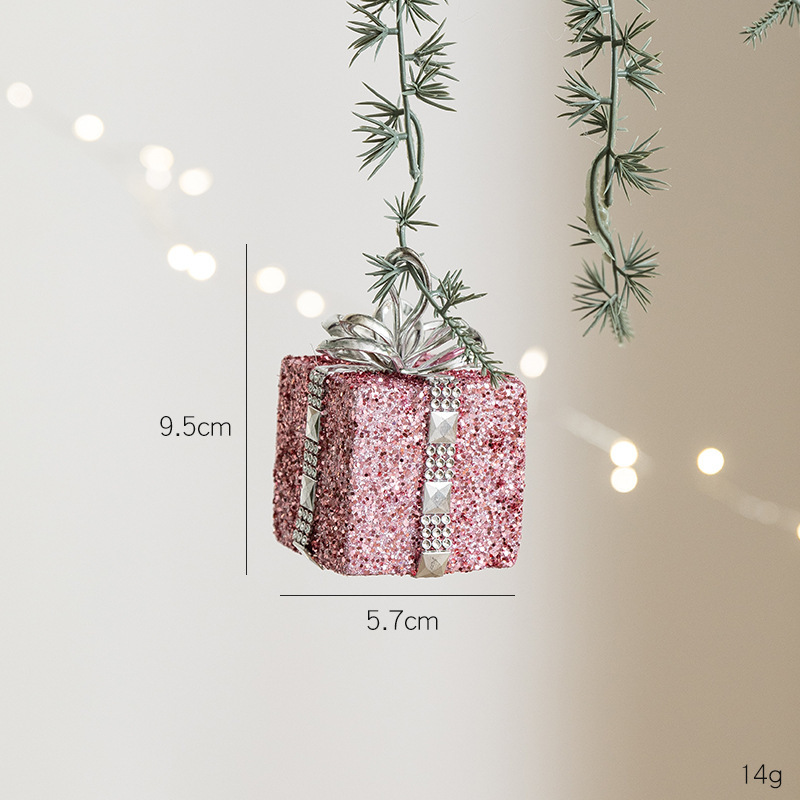 クロスボーダー新しいクリスマスピンクフォーム装飾ペンダントパールコットンスパンコールリボンレターブランド装飾品アクセサリー|undefined