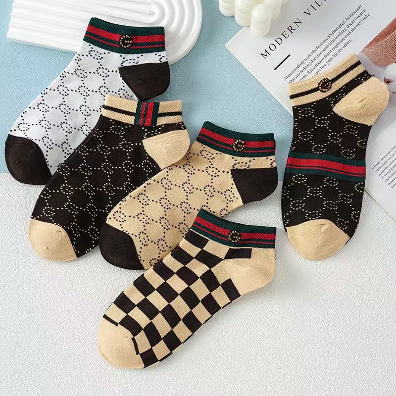 Calcetines bajos para hombre – Antideslizantes y absorbentes – Estilo tablero de ajedrez