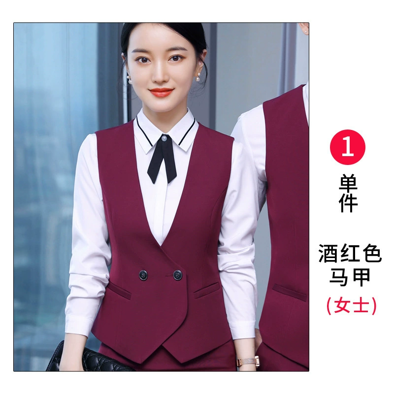 Комплект для отеля, демисезонный жилет для работы, для салонов красоты