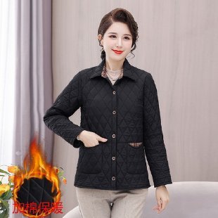 中年妈妈上衣冬装棉衣外套短款中老年人冬季棉服女士新款小棉袄女|undefined