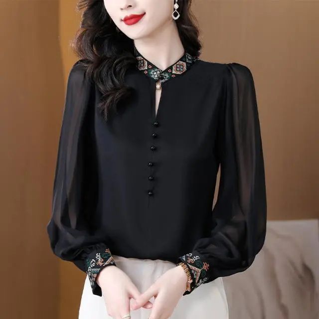 Spring black shirt