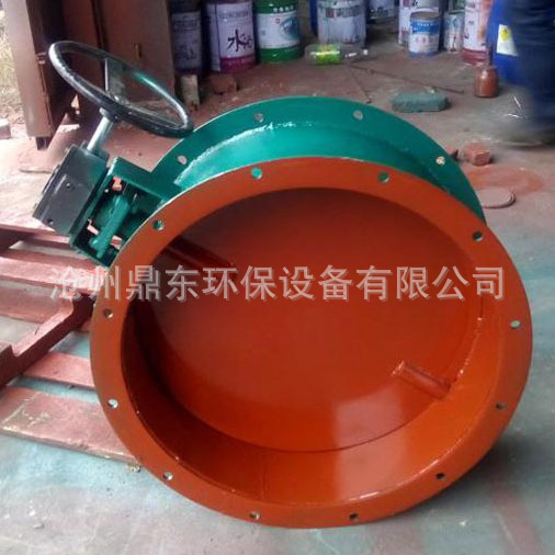 手动通风蝶阀 调风阀 法兰蝶阀 手动蝶阀 鸭嘴阀