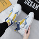 2024  Men's Shoes Sports Shoes Hong Kong Style Trendy Thick Sole Casual Shoes