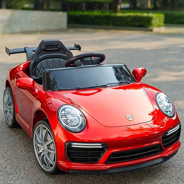 Children's electric car four-wheel remote control with tail for men and women self-driving rechargeable swing toy stroller wholesale