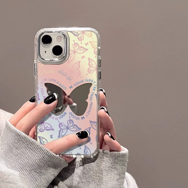 Apple, совместимый чехол для iPhone 15, зеркальный эффект