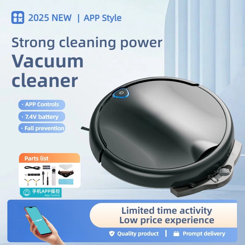 Cross-Border Sweeping Robot Automatic App Intelligent No-Wash Mopping and Sweeping All-In-One Household Large Water Tank Cleaning Machine Vacuum Cleaner
