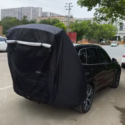 Avtomobil dam çadırları sun-proof, portable car tail tent - black-with-mesh-without-rod-default-item