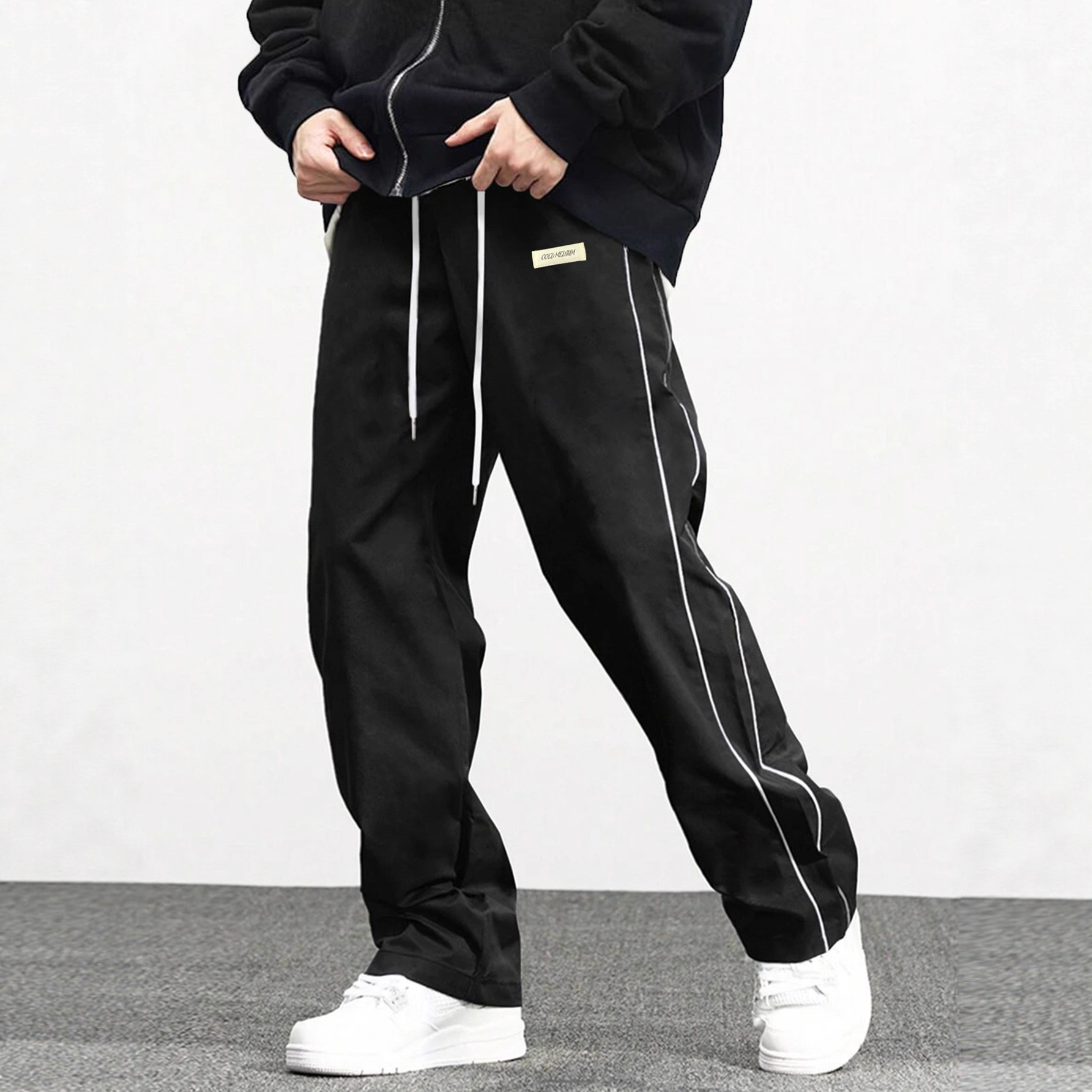 2025 European Size Men's New Woven Pants European and American High Street Fashion Brand Retro Casual Pants Men's Cross-Border Dropshipping