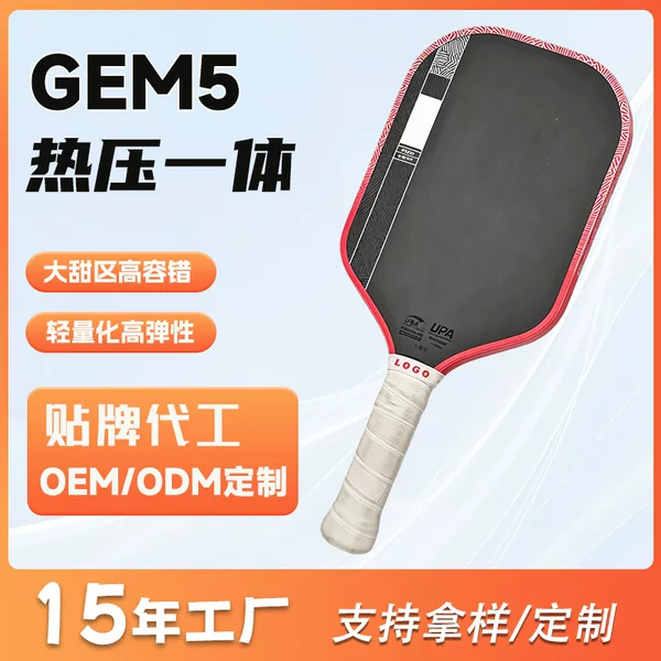 Gen5 Hot-pressed 5th Generation Carbon Fiber Core Pickleball Paddle, Competition-Grade Pickleball Racket