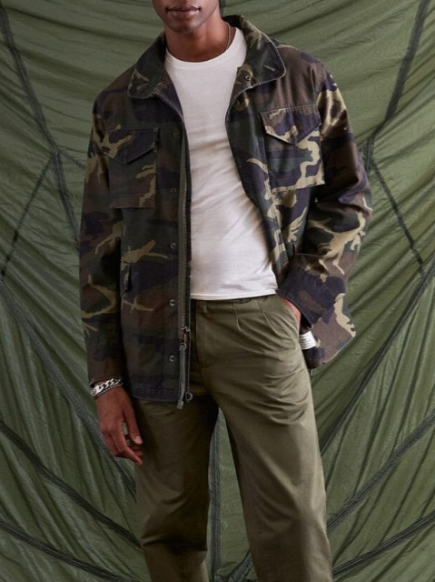 American Retro M65 Field Army Green Camouflage Jacket Trench Tough Guy Windbreaker Jacket Assault Men's Jacket