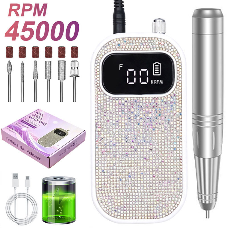 Torno Eléctrico para Uñas Portátil Recargable para Manicura image 77